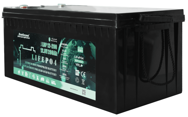 Акумулятор LiFePO4 EverExceed LDP 12-200 (12.8V200AH) BLUETOOTH