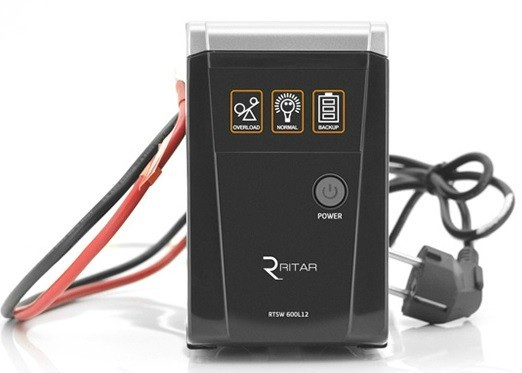 ДБЖ RITAR RTSW-500 LED (line-interactive, 300W/12V, струм заряду 6А, правильна синусоїда)