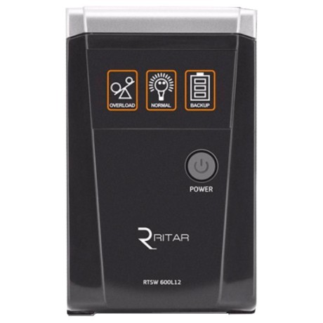 ДБЖ RITAR RTSW-600 LED (line-interactive, 360W/12V, струм заряду 6А, правильна синусоїда)