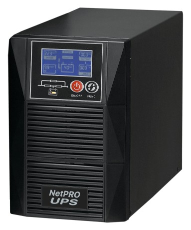 ДБЖ NetPRO 11 1K (online, 1000VA/900W), під внутрішні АКБ 3x12V/7Ah, без АКБ в комплекті